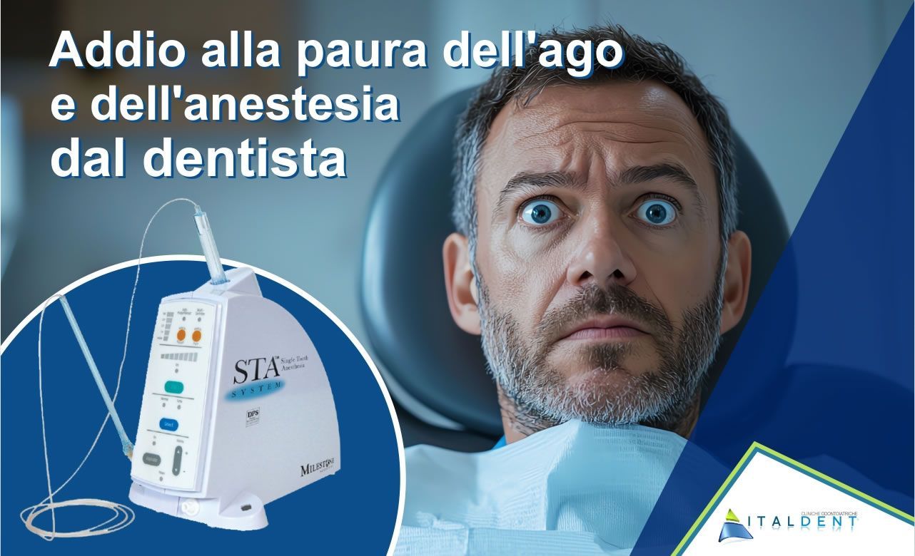 Addio alla paura dell'ago e dell'anestesia dal dentista